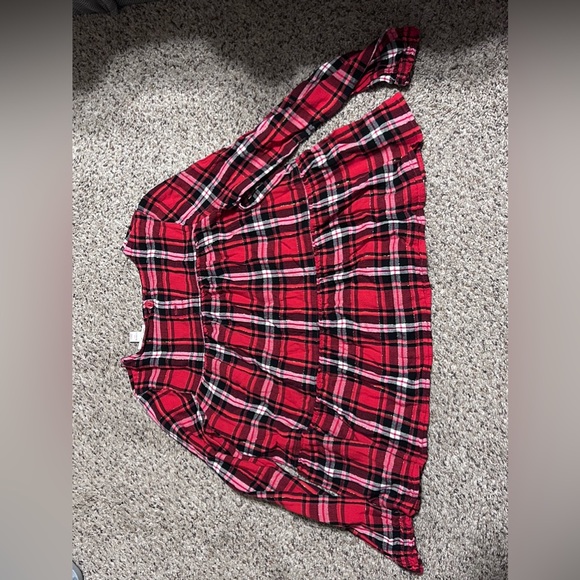 Cat & Jack Girl’s Plaid Top Size 10/12 - Picture 3 of 4